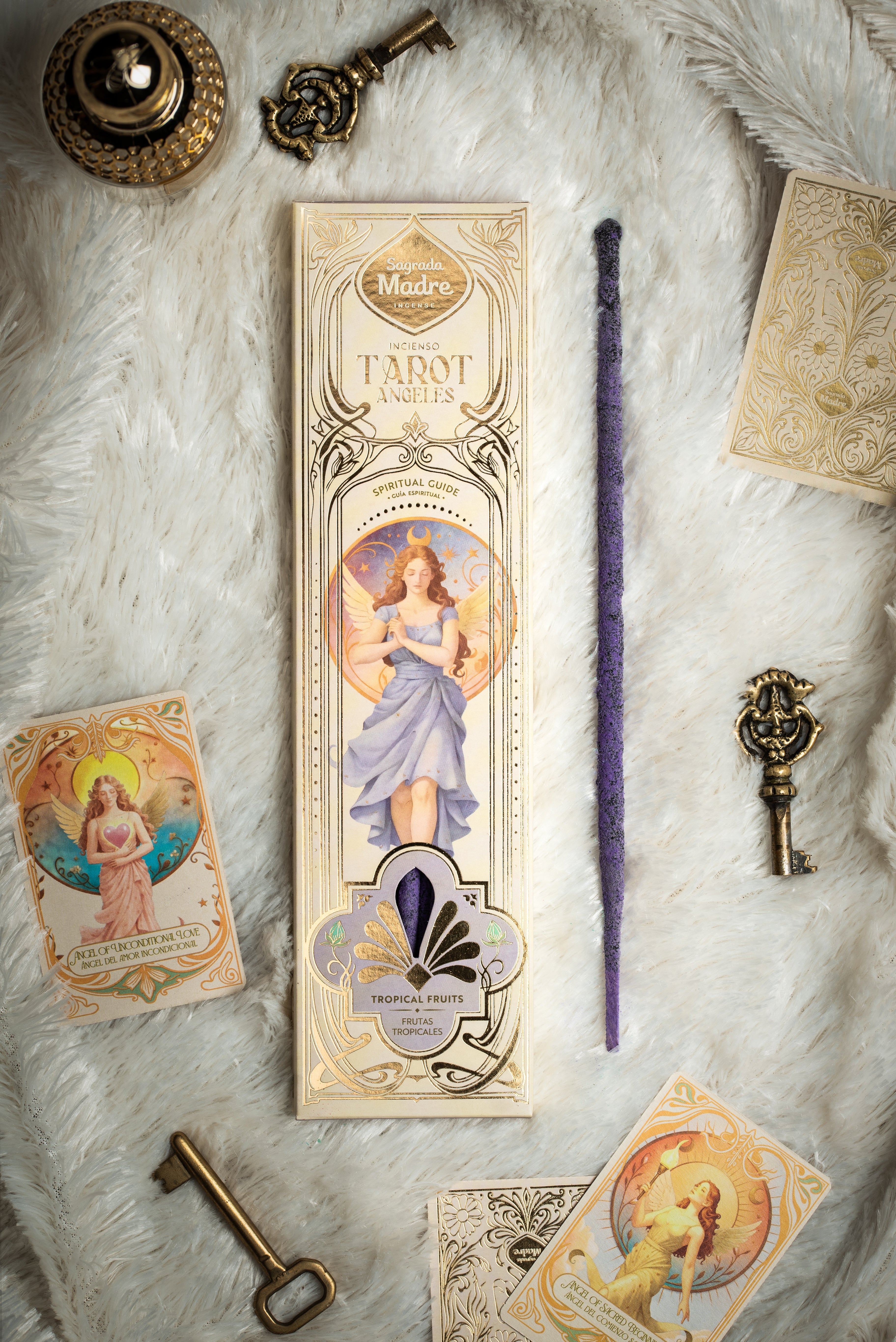 Sagrada Madre Tarot Angelai – Dvasinis Vedimas (Tropiniai Vaisiai)